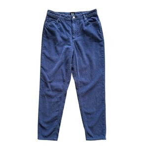 BDG Mom High-Rise Corduroy Pants Blue Cotton Blend Casual Comfort Size 30